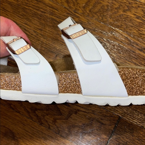 Birkenstock Mayori White Cross-Strap Sandals - Picture 5 of 7